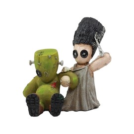 Pacific Giftware 4.5 Inches Pinhead Monster Frankenstein and Bride Love Sewing Doll