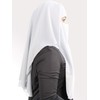 MyBatua 3 Layers Saudi Niqab in Breathable Georgette, 1 Piece