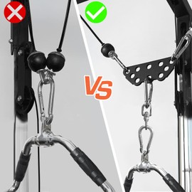 plzzree LAT Pull Down Bar Attachment for Cable Machine, Multi-Grip Fitness Spreader Bar for or Home Gym Fitness Pulley System