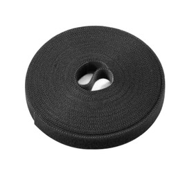 10 m Velcro Cable Ties, 20 mm Wide Cable Ties, Black Velcro Tape, Resealable Velcro Tape, Velcro Cable Ties for Cable Organiser, Cable Management, Velcro Cable Ties Velcro Tape, Black