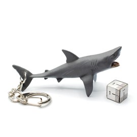 Miniblings Shark Key Ring Chain Keychain Kids Children Diving White