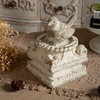 SOFE Column Pedestal Stand for Decoration Display, Distressed White Small