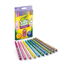 Crayola Silly Scents Washable Scented Markers, 10 Count, Gift for Kids