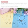 sourcing map Teardrop Beading Hoop Link, Hollow Open Bezel Charm