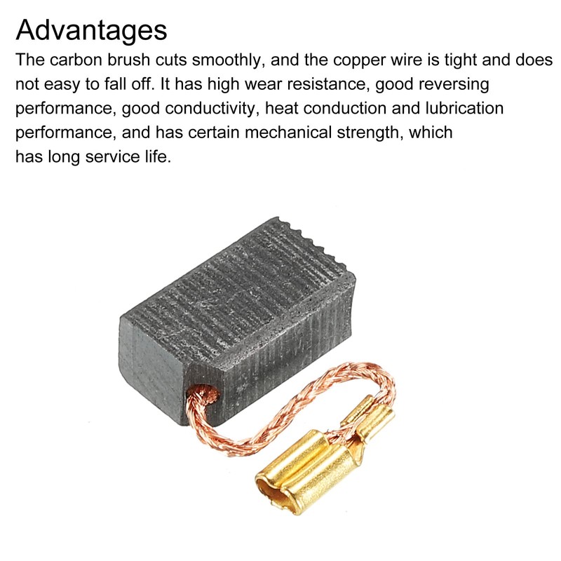 PATIKIL Carbon Brushes 13x8x6mm for Electric Motors Power Tool Angle