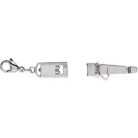 Demika Silver-Plated Large Magnetic Clasp Converter with Lobster Clasp | 25x8x5.87 mm | for Necklace or Bracelet | 1 Piece