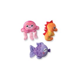 Fringe Studio Plush Dog Toy Set, IT’S A WATERFUL Life, 3 Piece Set, for Small Dogs (662009), Multicolor