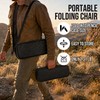 Upgrade Load-bear 267lb Foldable Backpack Stool with Pocket Portable Chair