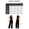 PRETTYGARDEN Womens Sleeveless Summer One Piece Jumpsuits Dressy Casual Crewneck