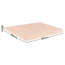 10 Large Letter Boxes 350 x 250 x 20 mm Brown Shipping Post Folding Box GB-2 DIN A4 for Goods Shipment DHL DPD GLS Hermes, Parcels, Shipping Box, Book Sending