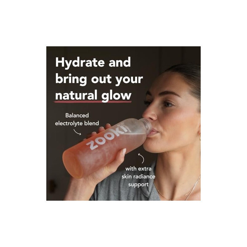 Zooki Electrolytes+ Skin Radiance Hydration Electrolytes Sachets – Pomegranate Lemon
