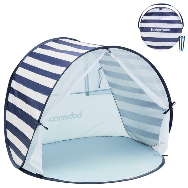 Babymoov Anti-UV Marine Tent UPF 50+ Sun Protection with Pop Up System for Easy Use & Transport (Summer 2023 Edition), Navy