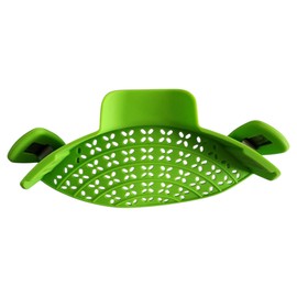 AriesMu convenient pasta strainer, with clips for pot, strains water with ease