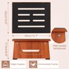 One Step Stool for Bed, Wooden Step Stool with Non-Slip