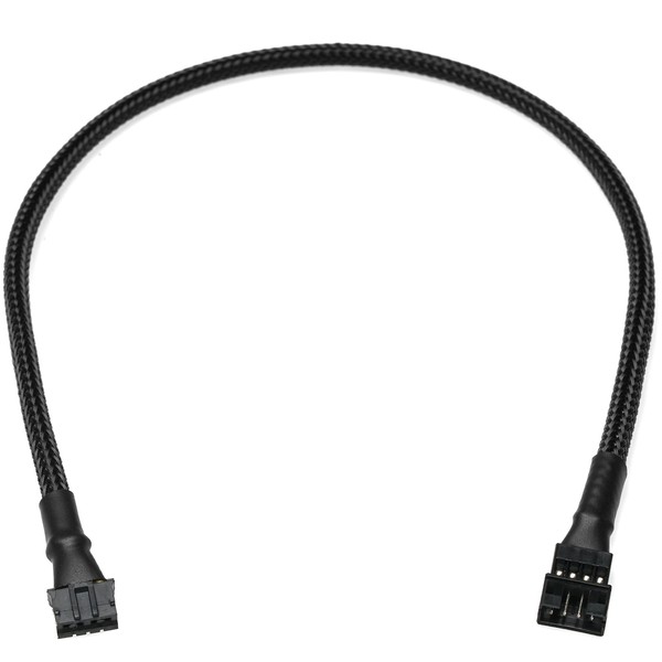 CRJ Micro PH 4-Pin Extension Cable - 12-inch (30cm), Black