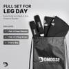 DMoose Fitness Knee Sleeves for Weightlifting with 2 Straps &