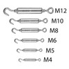 BE-TOOL Stainless Steel 304 Hook & Eyelet Wire Rope for