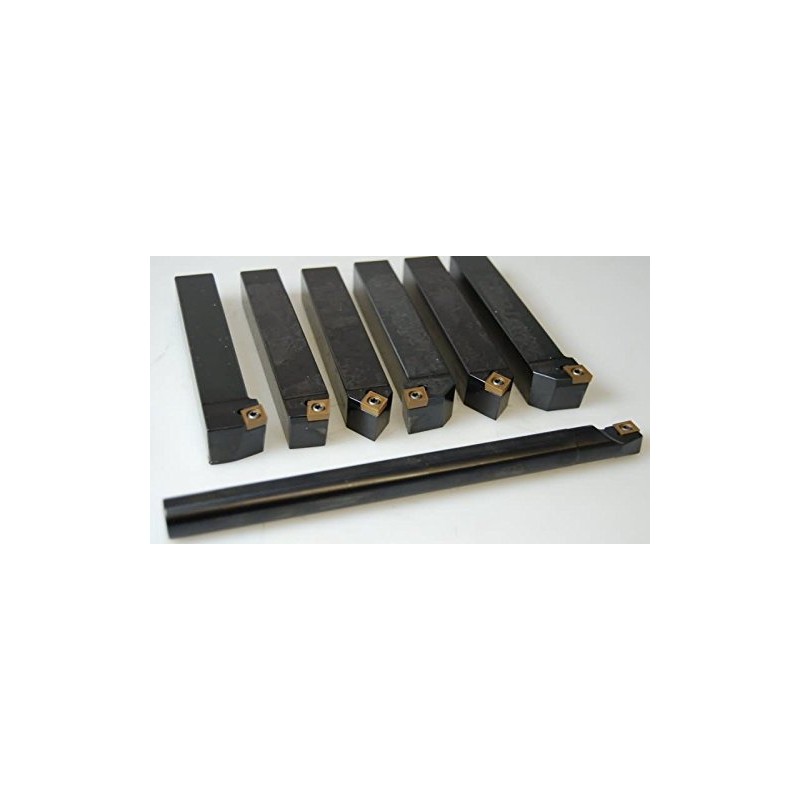 INDEXABLE LATHE TURNING TOOL HOLDER 7 PCS SET 1/2" +