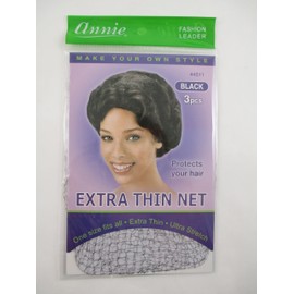 Annie Extra Thin Net 3 pcs Black