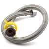 CM Hardware 80CM Flexible Pipe Stainless Braided Tube Flexible Hose