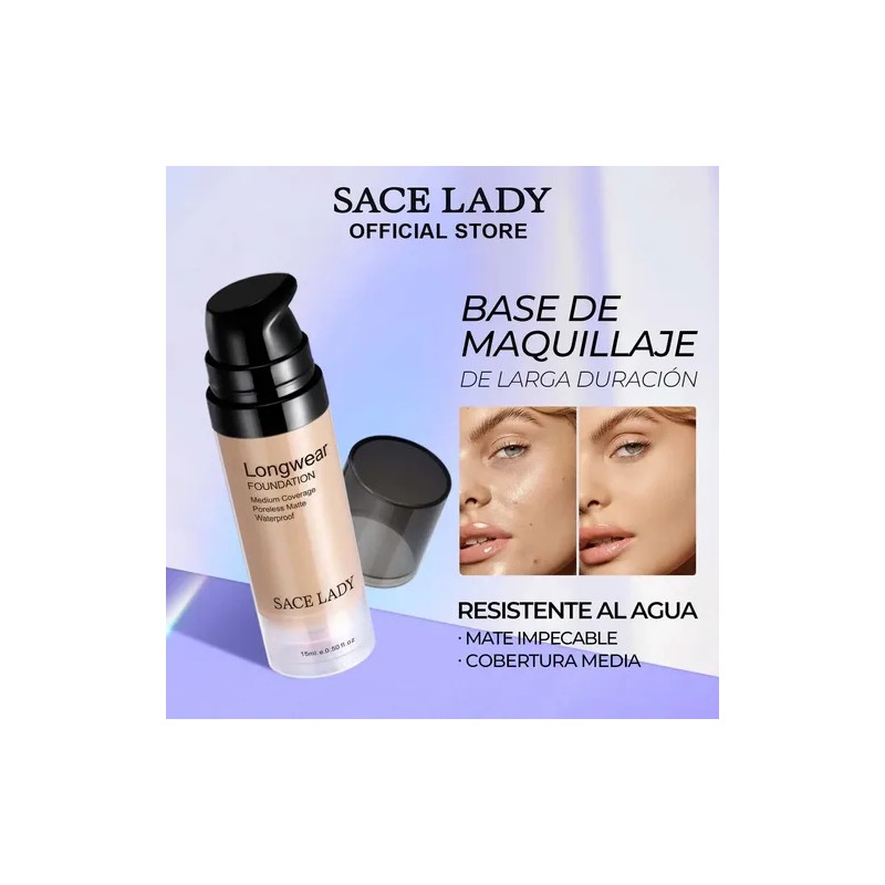 Sace Lady Base De Maquillaje Líquida Superstay Todo El Día