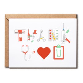 APVGifts Thank You Healthcare Card - Appreciation Card - Greeting Card - Thank You Doctor Card - Nurse Card - Healthcare Workers Card - Creative Card
