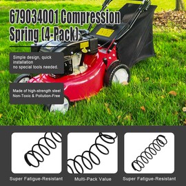 JEYPSHQP 679034001 Compression Spring (4-Pack) – Compatible with Ryobi RY40200, RY24200, P2005, P2006, P2003, P2004, P2200, P2006A, P2008 String Trimmers