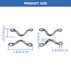 RiseDirectly Stainless Steel Bimini Boat Top Pad Eye 8 Pcs