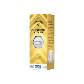 Callaway Golf Balls Chrome Tour Triple Track Balls, White, Pack of 3, BL CG CHRM Tour 24 TRPLTRK 3B PK
