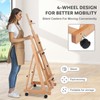 Art Easels for Painting Adult, H-Frame Easel with Braked Wheels,