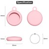 Compatible with AirTag Case Keychain, Pink