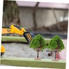 Ciieeo 4pcs Miniature Street Trees for Sand Table Simulation Tree