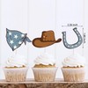 Adornos de cupcakes de vaquero