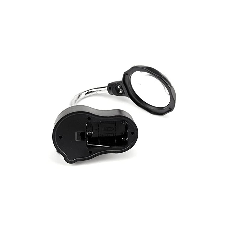 Lupa Con Luz Led Pinzas Base Para Cautín Reparar Electrónicos