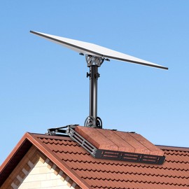 Starlink Gen 3 Roof Ridgeline Mount, Adjustable Tilt 160 Degree and Square Shelf Width, Starlink Internet Kit Satellite Mounting Kit, Compatible with Starlink Standard Gen3(V3) Dish