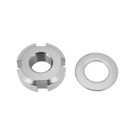 YINETTECH Bicycle Metal Swing Arm Axle Nut Behind Axle Nut Spindle Nut Jackshaft Nut Compatible with Surron Light Bee Swingarm 22x10x8mm (Sliver)