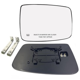 Ram Passenger Right Side Heated Mirror Glass Compatible with 2009-2018 Dodge Ram 1500 2500 Right Power Heated Convex Mirror Glass 68050298AA, 68079362AA