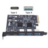 CY Card Three Type-A USB3.0 Back Panel Socket & Dual