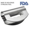 Salad Knife Chopper with Protective Cover - Stainless Steel Salad