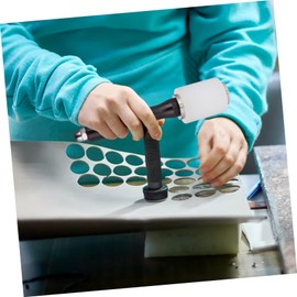 TEHAUX 1pc DIY Leather Carving Hammer Ergonomic Handle for Efficient Leather Engraving and Printing Construction Tool for Craft Enthusiasts