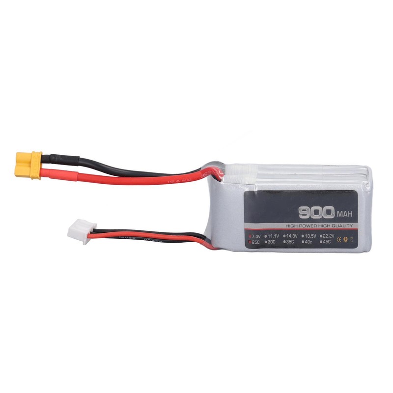 LiPo Battery 25C 900mAh XT30 Connector Stable Powerful Performance RC