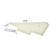 KAISH Aged White 3 Ply LP Guitar Pickguard with Chrome