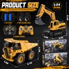 YongnKids 2 Pcs Large Rc Excavator Toy & Dump Truck