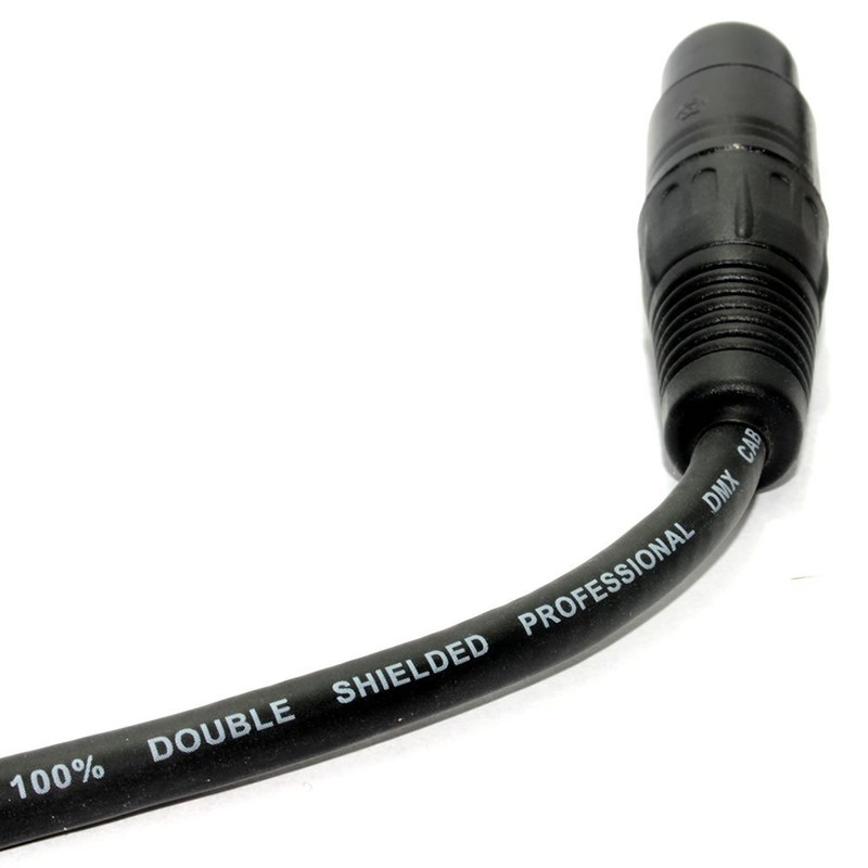 kenable Pulse DMX Spiral Shielded Insulated 5-Pin Male to Female