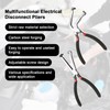 Lyreh 2pcs Electrical Disconnect Pliers, Straight & Bend-Head Electrical Automotive