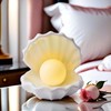 BORDEAG Shell Pearl Night Light Ceramic Shell Lamp Shell Pearl