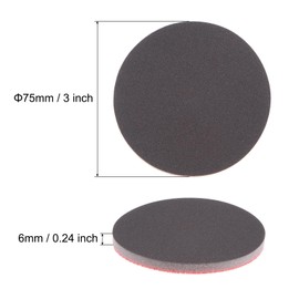 sourcing map 40pcs 3 Inch Sanding Sponge Set 1200 Grit 2000 Grit Hook and Loop Sanding Disc Wet/Dry Polishing for Car Wood Drywall Metal