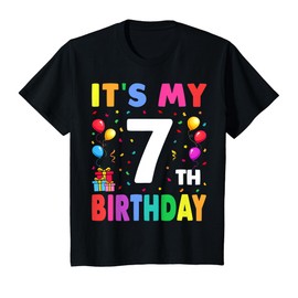 It's My 7th Birthday 7 Seven Happy Birthday Boys or Girls T-Shirt