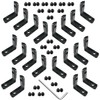 20set Black 2020 Series L-Shape Interior Inside Corner Connector Joint