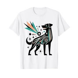 Midcentury Mid Century Dog Retro Atomic Age Space Modern T-Shirt for Men Women Girls Kids